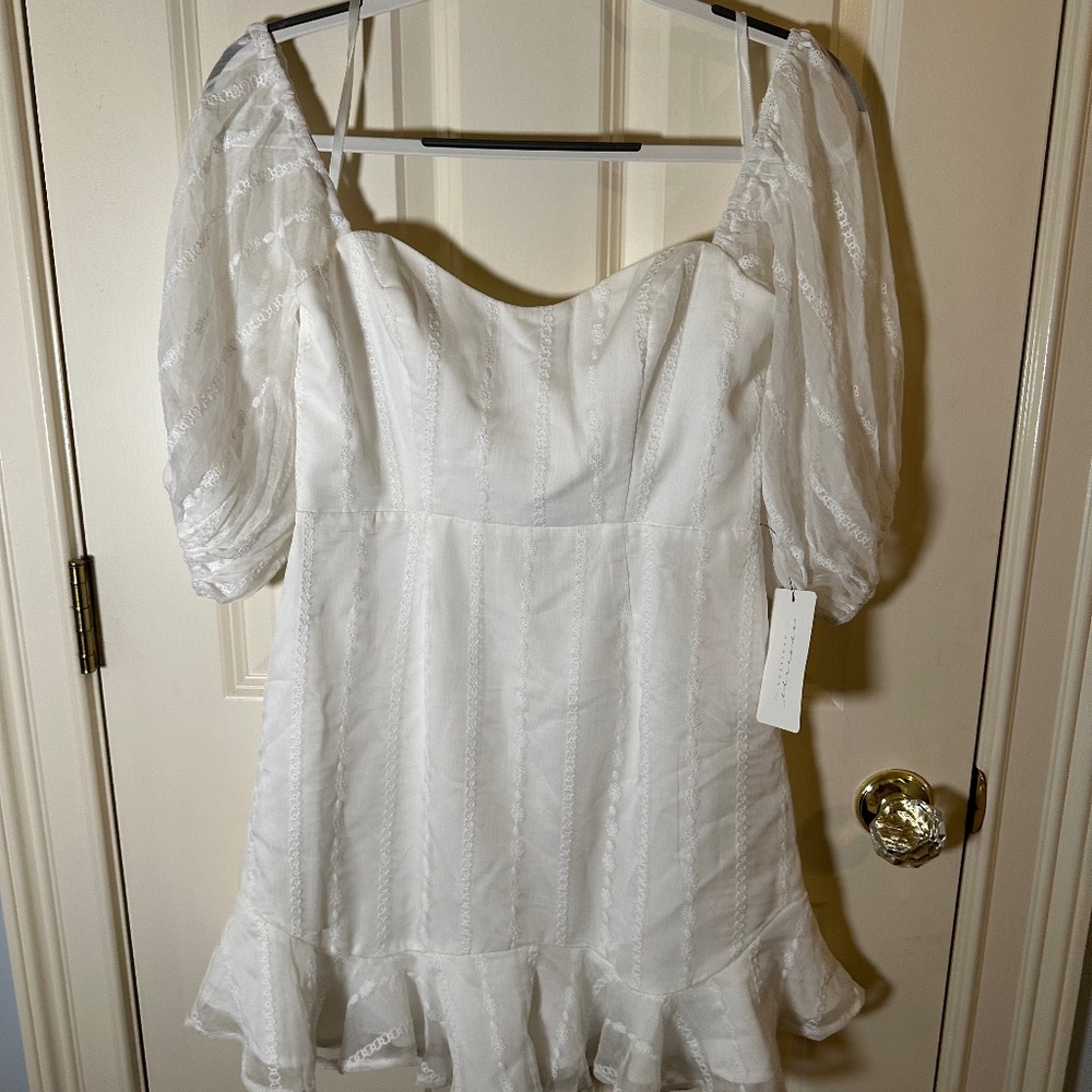 American Threads White Dress
